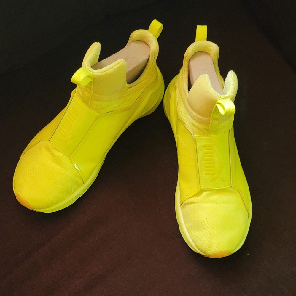 Puma Rihanna Neon Yellow Sneakers
